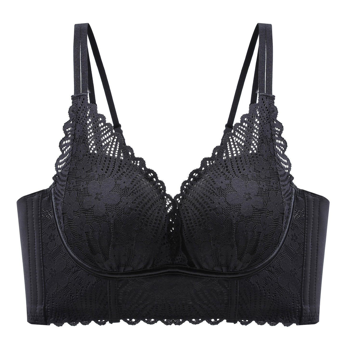 Small Chest Gather  Lace Bra Adjustable Sexy Bra High Qualily Seamless Bra Thin Without Rims Miiow Cotton Cotton