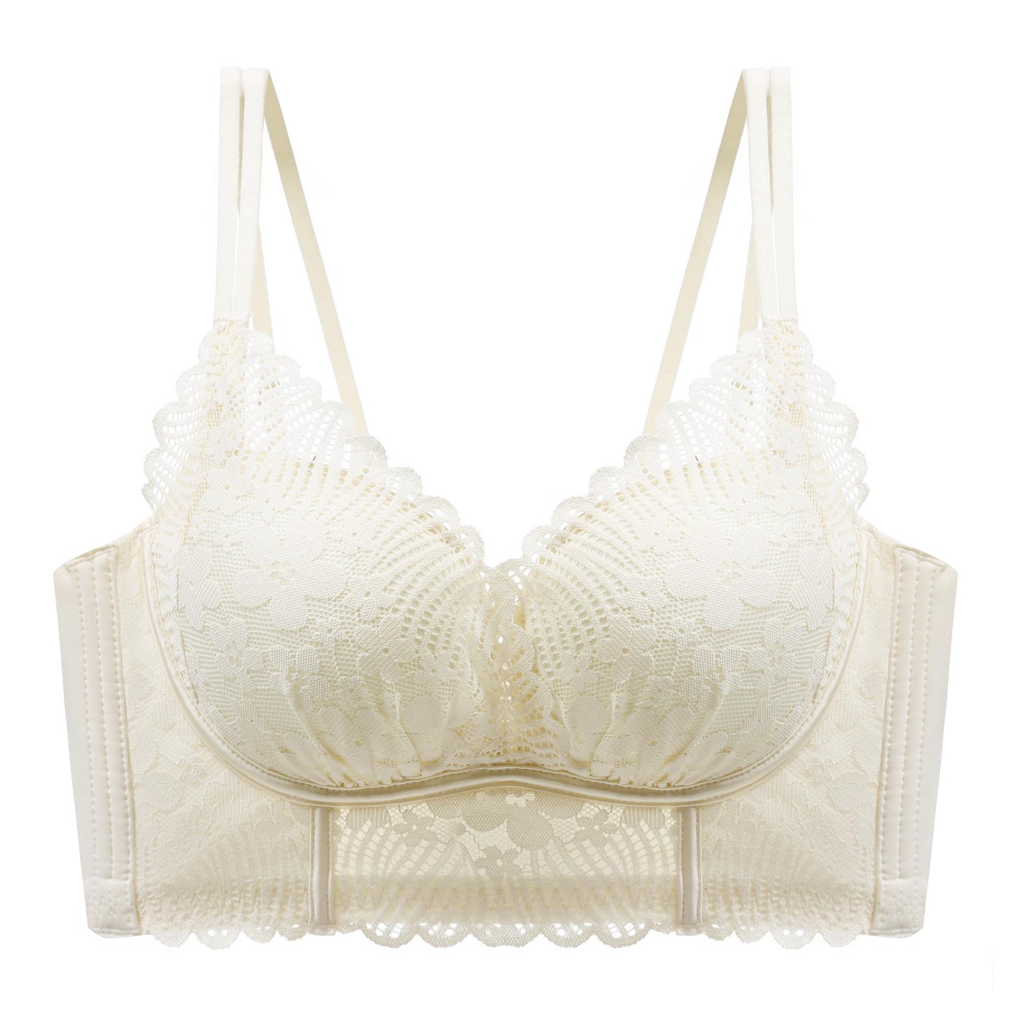 Small Chest Gather  Lace Bra Adjustable Sexy Bra High Qualily Seamless Bra Thin Without Rims Miiow Cotton Cotton