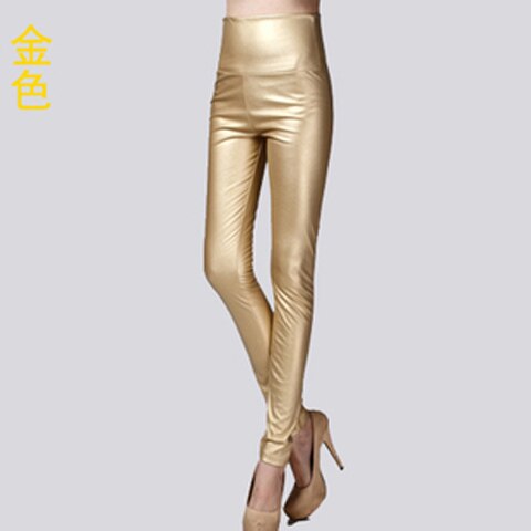 High Stretch Leather Pants Women Autumn Winter Slim Women Pencil Pants Thicken Velvet PU Leather Pants Skinny Trousers